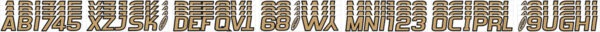 Boat Lettering Beige/Black 3″ Registration Kit