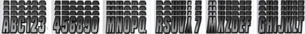 Boat Lettering Silver/Black 3″ Registration Kit