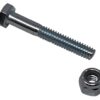 Hex Bolts and Nuts. 1/4"-20 x 2" Grade 5, Zinc Plated Steel. (50 Pack of Bolts w/Nyloc Nuts)