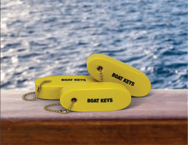 FLOATING BOATING KEY CHAIN VINYL DIPPED KEY FLOAT