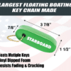 FLOATING BOATING KEY CHAIN VINYL DIPPED KEY FLOAT