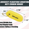 FLOATING BOATING KEY CHAIN VINYL DIPPED KEY FLOAT