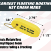 FLOATING BOATING KEY CHAIN VINYL DIPPED KEY FLOAT